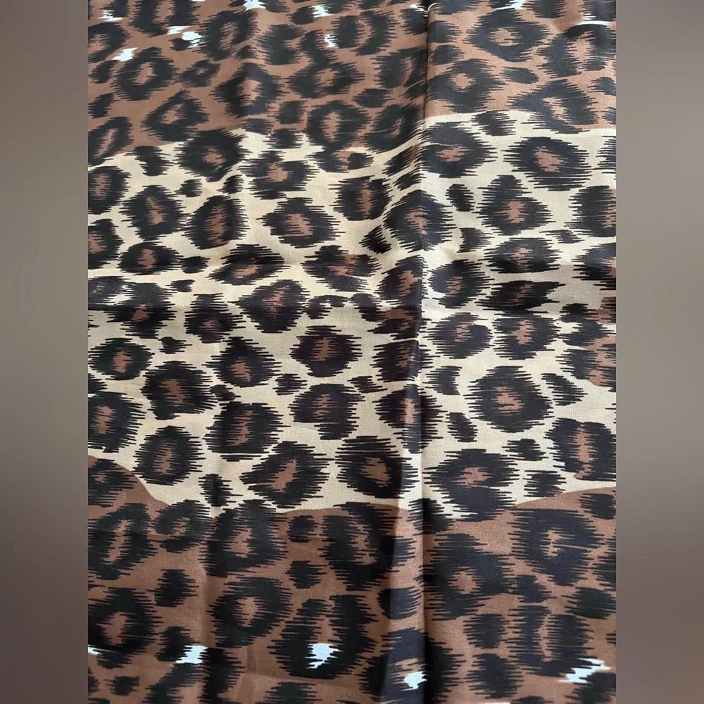 Vintage Created in Italy for Avon Animal Leopard Print Scarf  15" x 60” - Picture 7 of 7